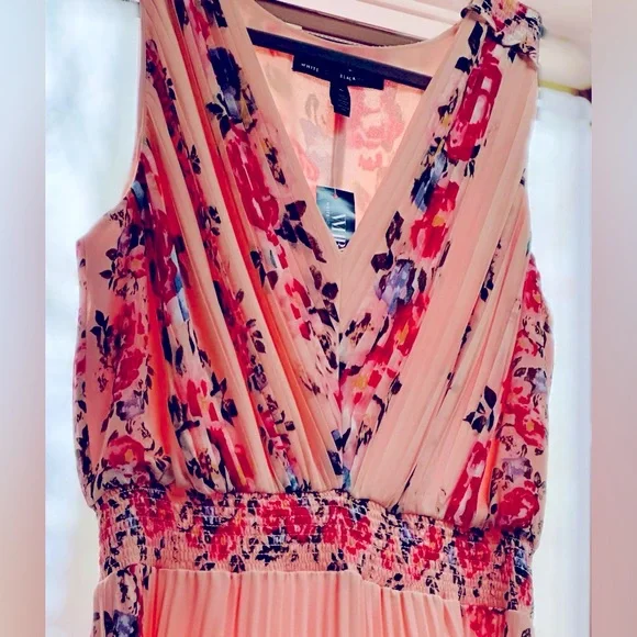 WHBM floral midi dress size 6-8 - Picture 8 of 10